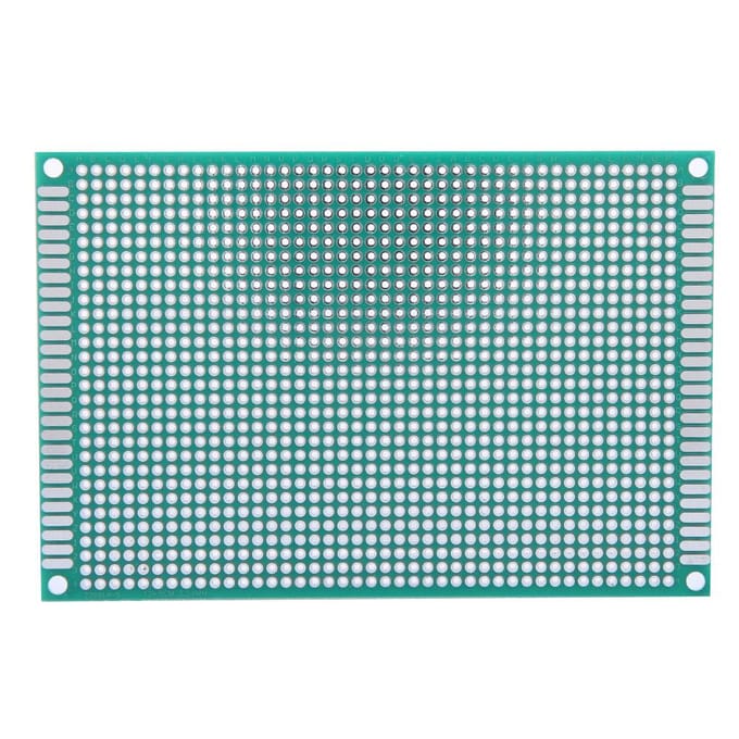 Lot de 10 prototypes PCB double face étamés 8 x 12 cm
