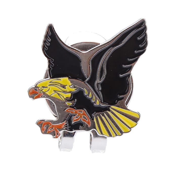 Duurzame Roestvrijstalen Golf Hoed Cap Clip met Magnetische Bal Marker Accessoire Hawk white