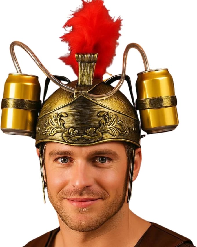 Feest Helm - Bierhouder Helm - Feest Accessoire - One Size Fits All - 52 x 23 x 18 cm