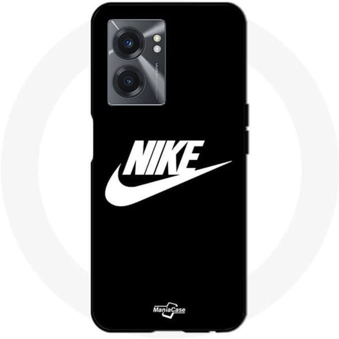 Coque - MANIACASE - Realme V23 - Souple - Nike logo - Blanc et Noir blanc