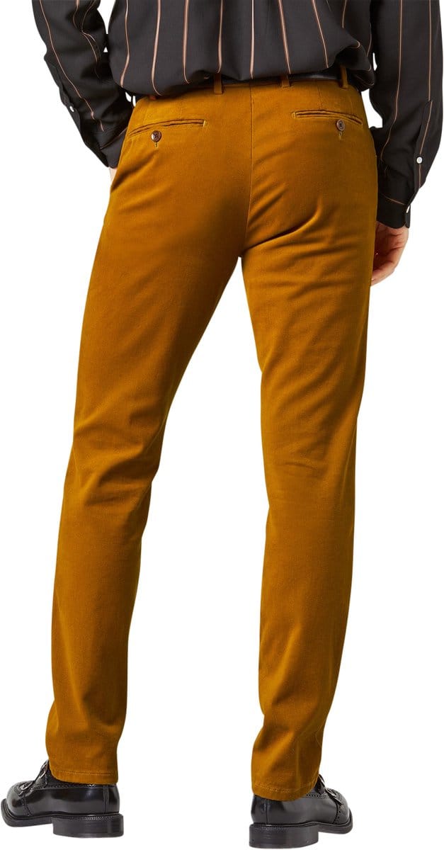 Meyer katoenen broek oranje
