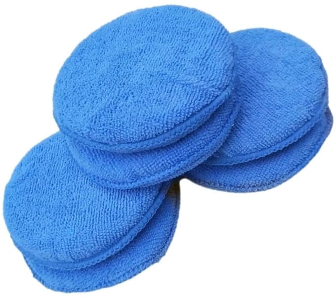 Microvezel wax applicator pads, autoschuim, for autoreiniging en fijn polijsten(50 PCS)