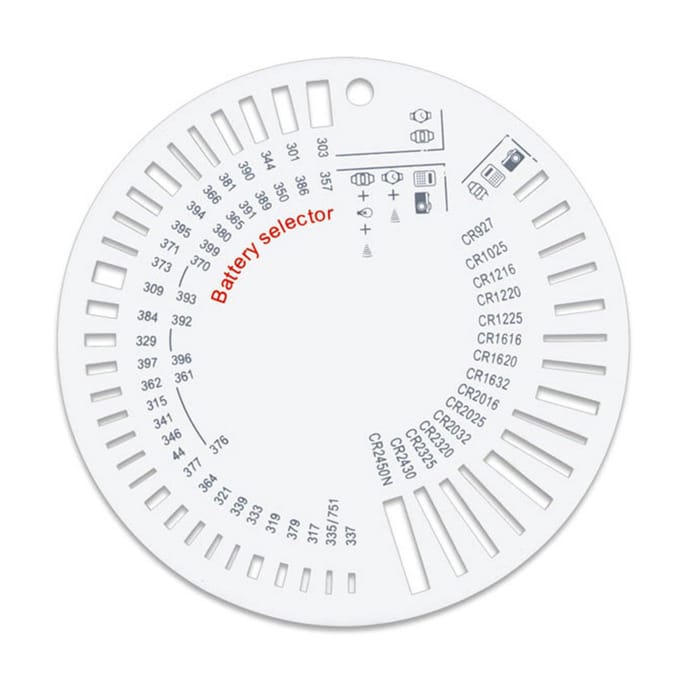 Knoopcelselector voor alle gangbare maten