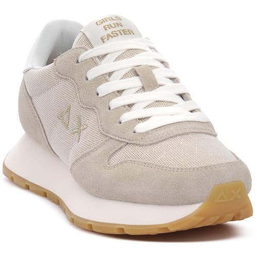SUN68 Ally Glitter Textile Sneakers Laag - goudkleur - Maat 37