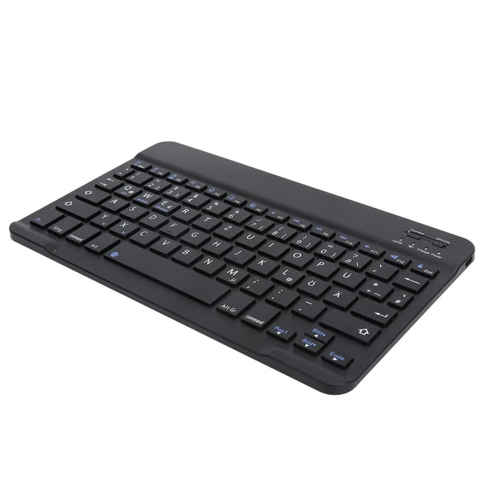 Clavier Bluetooth sans fil pour tablette, téléphone, ordinateur, portable et ultra-fin, 10 pouces noir