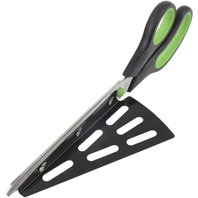 Pizzascharen Mes Pizza Snijgereedschap Roestvrij Staal Pizzasnijder Slicer Bakgereedschap Multifunctioneel Met Afneembare Spatel black