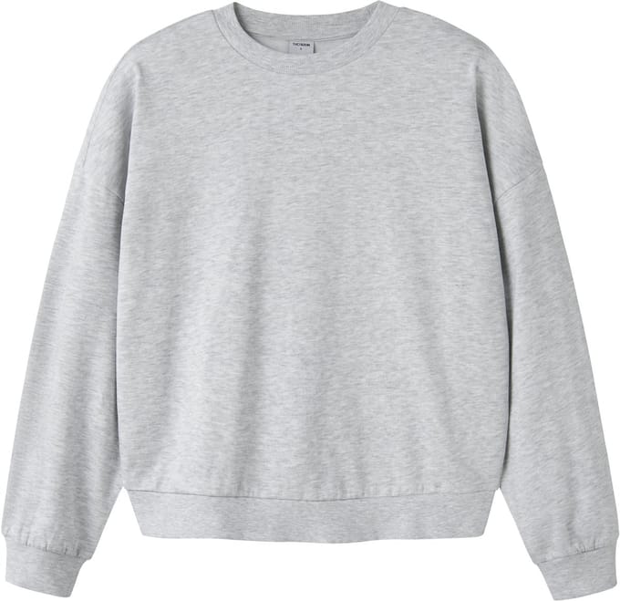 NAME IT - TAFCOX LS SHORT LOOSE SWEAT BRU NOOS - Dames - Sweaters