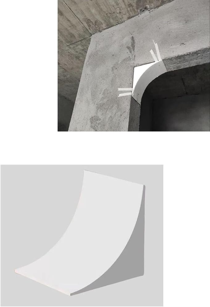 Boogset Deurkozijn - Ronde Afwerking - Interieur Upgrade - Lichtgewicht Schuim - 2 Stuks - Wit