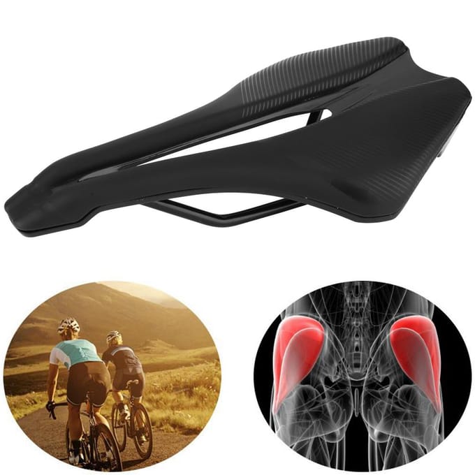 EC90 Zwarte Lijn Universeel Schokabsorberend Mountainbike Zadel Racefiets Zitkussen Fietsen black