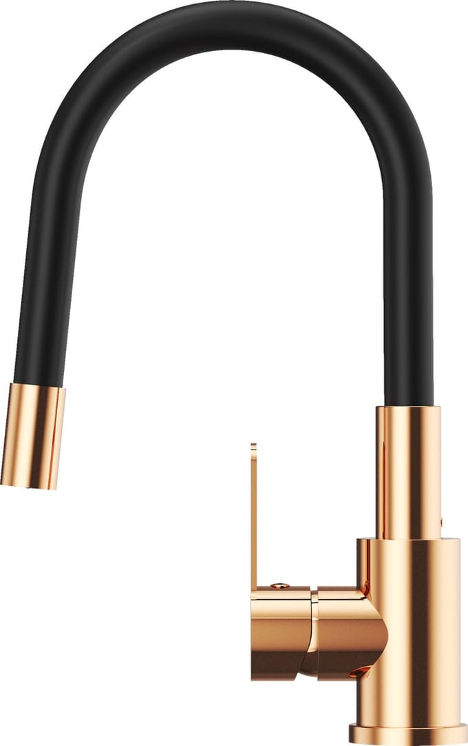 Granitan Keukenkraan Grado Plus - met Flexibele Uitloop en Draaibare Perlator - Rose Goud