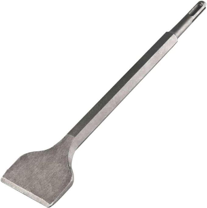 Platte Beitel - Metselwerkbeitel - Steen Bewerken - Robuust Ontwerp - 50 mm Breed - Grijs