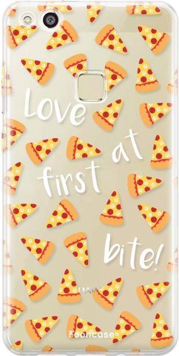 Fooncase Hoesje Geschikt voor Huawei P10 Lite - Shockproof Case - Back Cover / Soft Case - Pizza