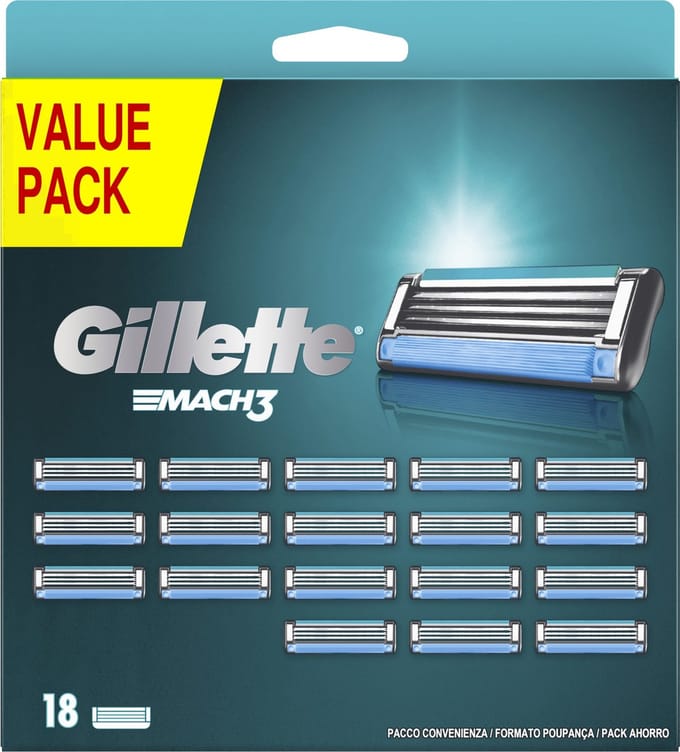 Gillette Mach3 Navulmesjes - 18 Stuks