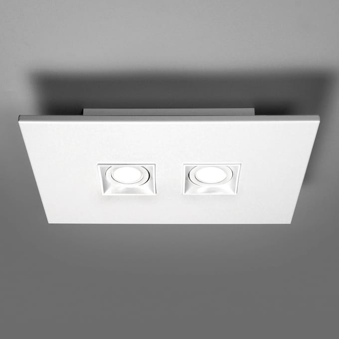 Milan Iluminación Milan Polifemo plafondlamp 2-lamps wit