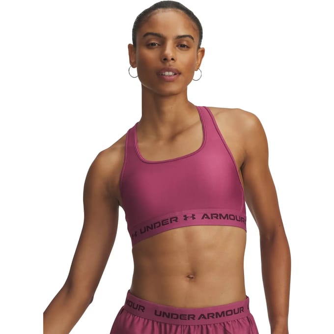 Under Armour Crossback Mid Sport-bh Dames Rood K659