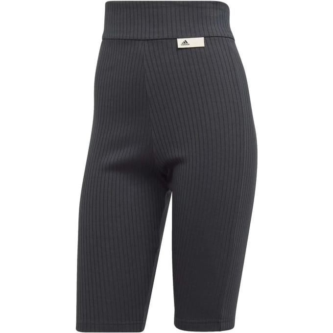 Geribde damesshort adidas Studio Lounge