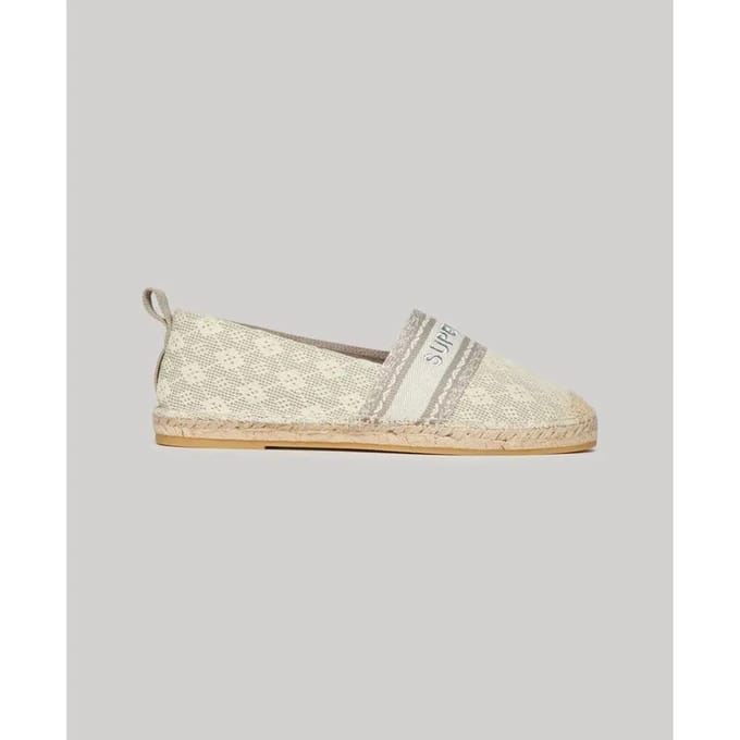 Superdry - Canvas espadrilles met overlay - Dames - Espadrilles