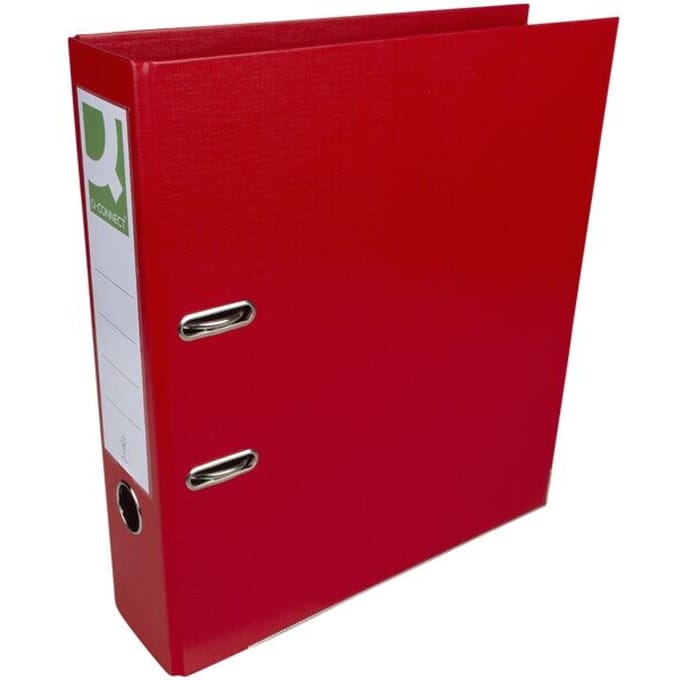 Q-CONNECT ordner, voor ft A4, volledig uit PP, rug van 8 cm, rood