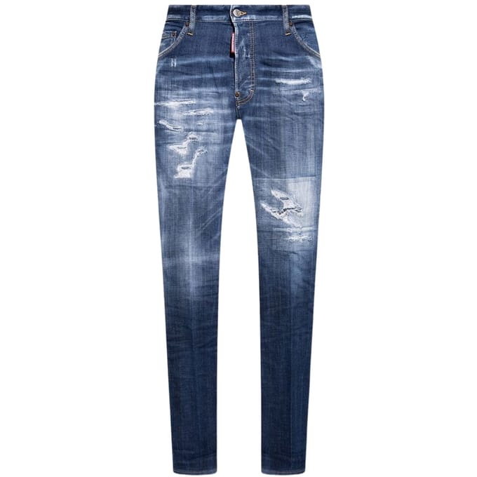 Dsquared2 Cool Guy Jeans Destroyed Worn Denim Blauwe Jeans
