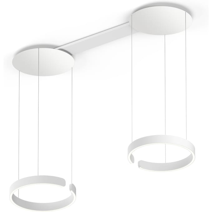Occhio - Mito Sospeso Due 40 Hanglamp - wit mat - variabel - met Occhio Air - table/wide