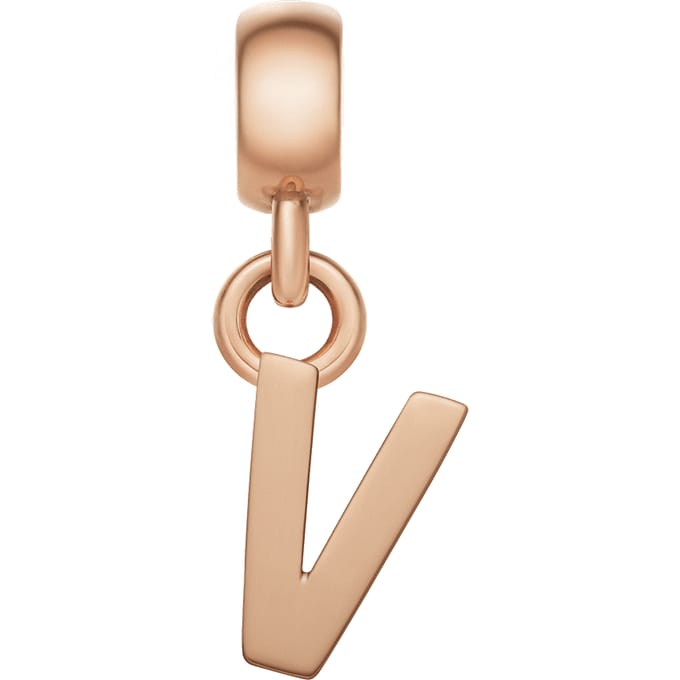Daniel Wellington DW Charm Letter V Rose Gold