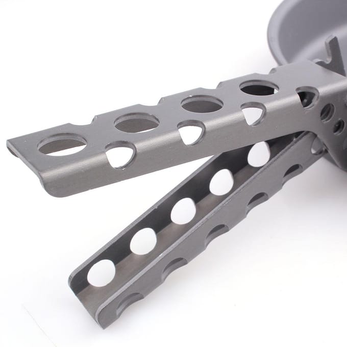 Poignée de casserole, support de levage de casserole, pince à pince, ustensiles de cuisine de Camping, porte-plat chaud Updated gray