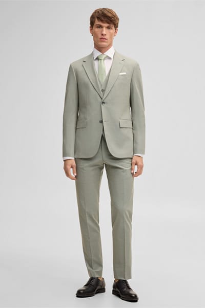 Slim fit colbert met pattes-zakken model 'AIDAN3'