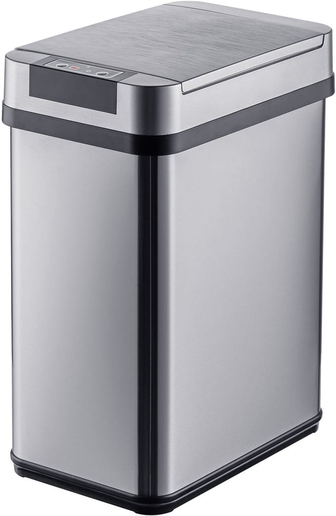 Prullenbak - 12 l - met sensor - zilver