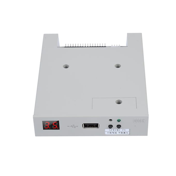 SFR1M2 FU 1.2MB USB SSD Floppy Drive Emulator Plug en Play voor platbreimachine white