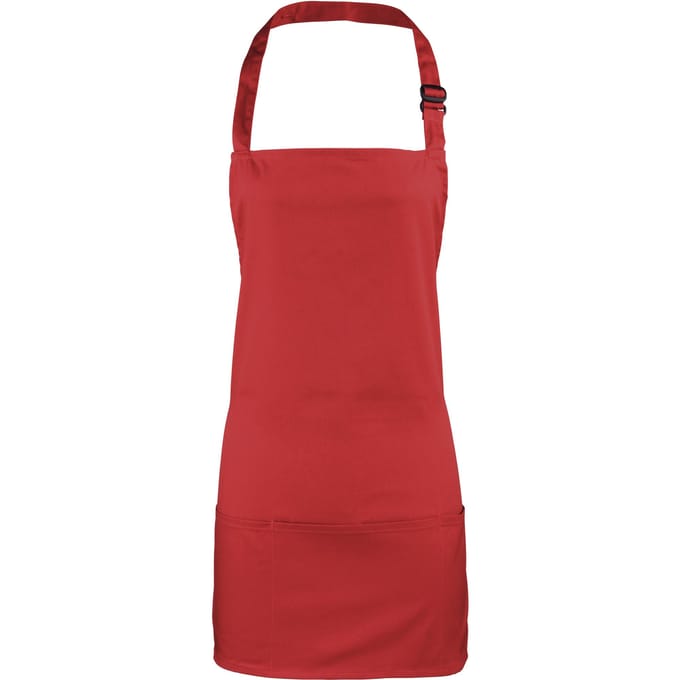 Premier Kleuren 2-in-1 schort / werkkleding (Pack of 2) (Rood)