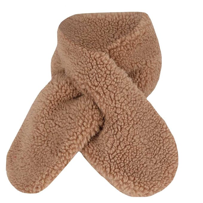 Baby Sjaal winter - Teddy Wol - Zand / 1-2 Jaar