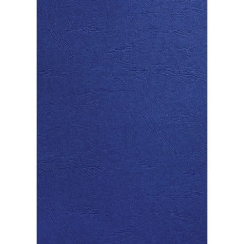 Voorblad GBC A4 lederlook koningsblauw 100 stuks