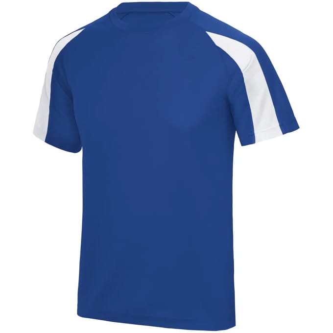 Just Cool Kids´ Contrast Cool T JC003J - ROYAL BLUE/ARCTIC WHITE - 5/6 (S)
