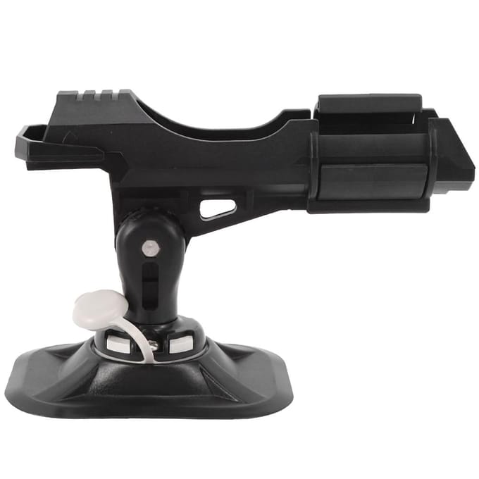 Supports de cannes à pêche antidérapants pour bateau, kayak, réglables black