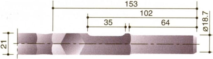 Beitel Plat 25X300Mm 21Mm-Zk Kan/Mak