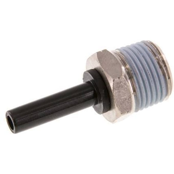 1/4'' x 3/8'' NPT insteekfitting Messing/PBT Buitendraad NBR [2 Stuks]