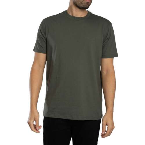 Chimera T-shirt met Klein Milano/New York Logo in Donkergroen