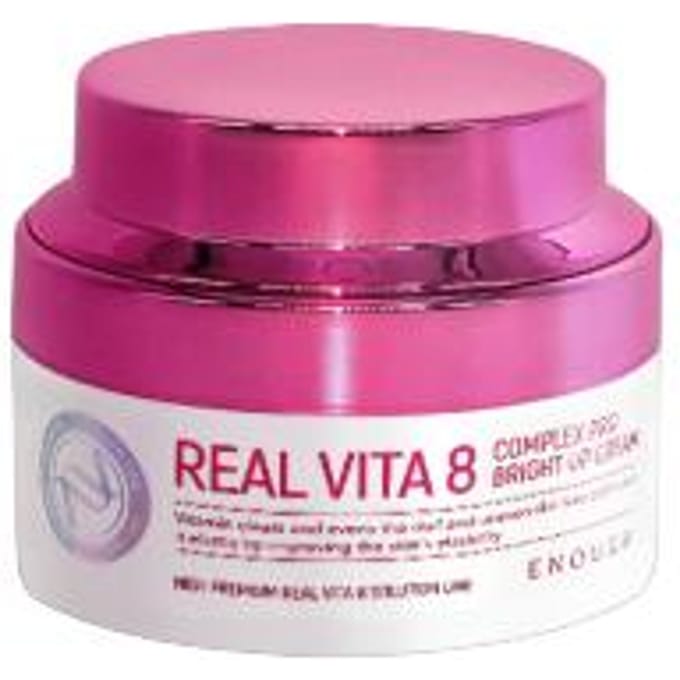 ENOUGH Real Vita 8 Complex Pro Bright Up Cream 50ml + WILLEKEURIG CADEAU pink