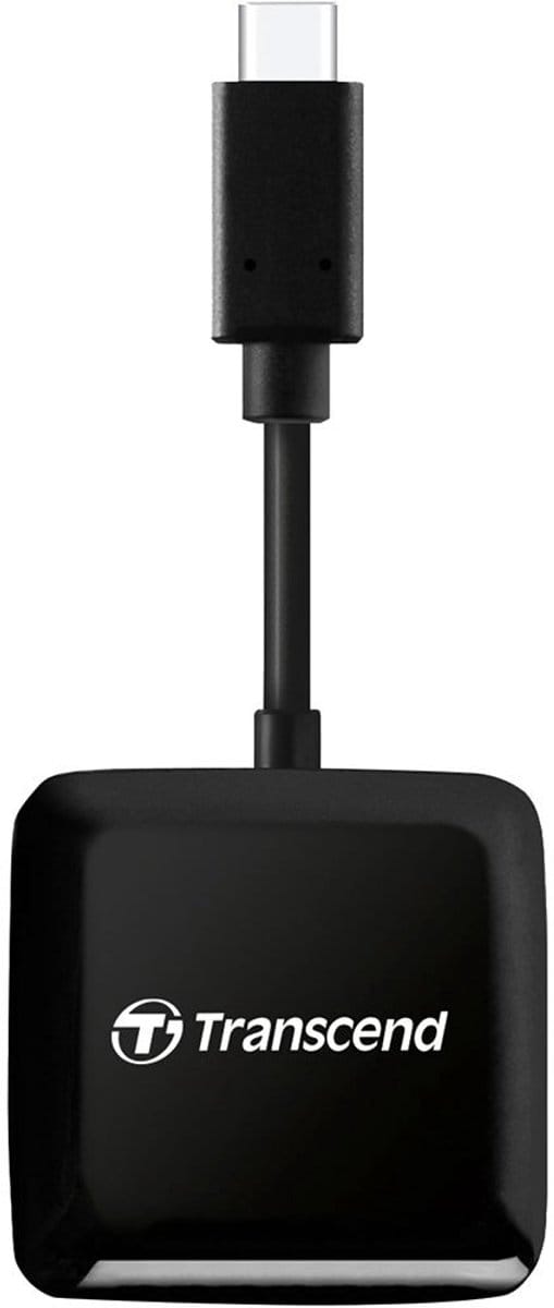 Transcend RDC3 geheugenkaartlezer USB 3.2 Gen 1 (3.1 Gen 1) Type-C Zwart