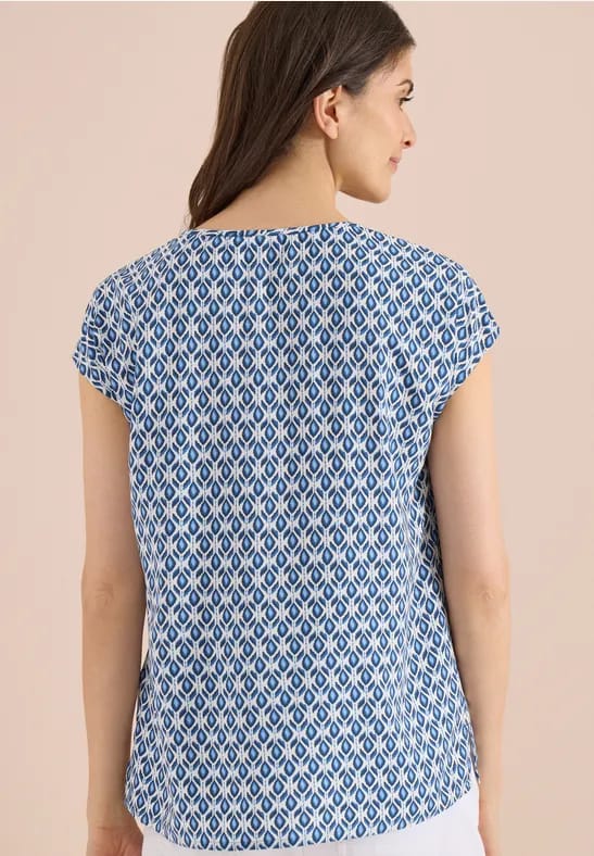 Blouse met ronde hals