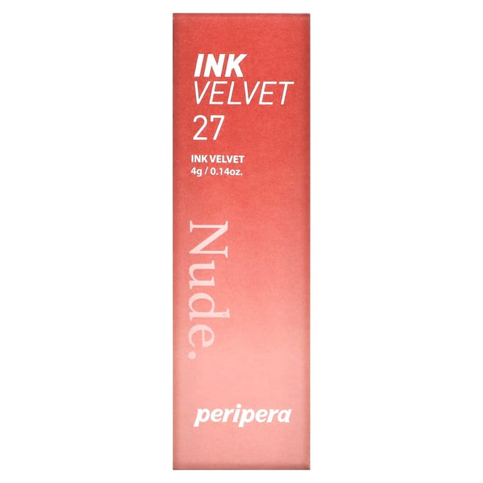 Peripera, Encre à lèvres velours, 27 Strawberry Nude, 0,14 oz (4g) brown
