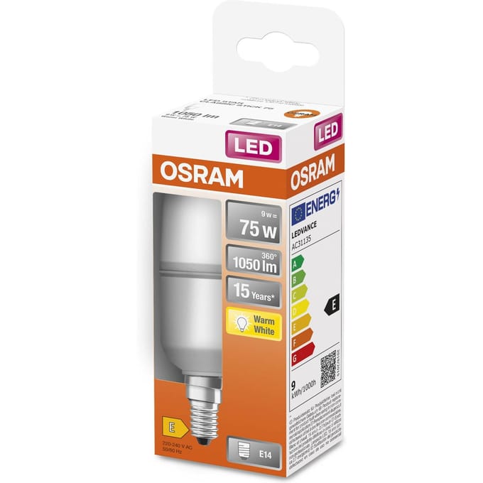 OSRAM LED lamp Star Stick E14 9,5W warmwit