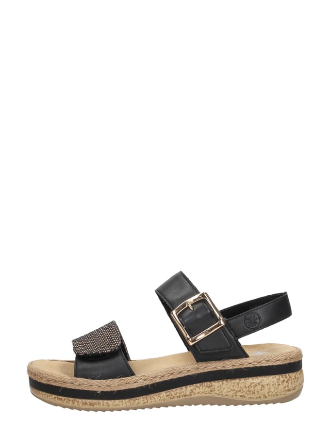 Rieker Sandalen zwart Synthetisch - Dames - Maat 41
