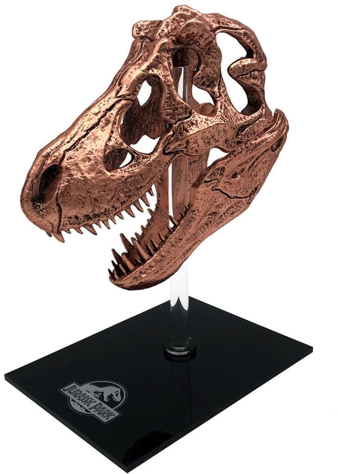 Factory Entertainment Jurassic Park Scaled Prop Replica T-Rex Skull 10 cm Replica: down-scaled