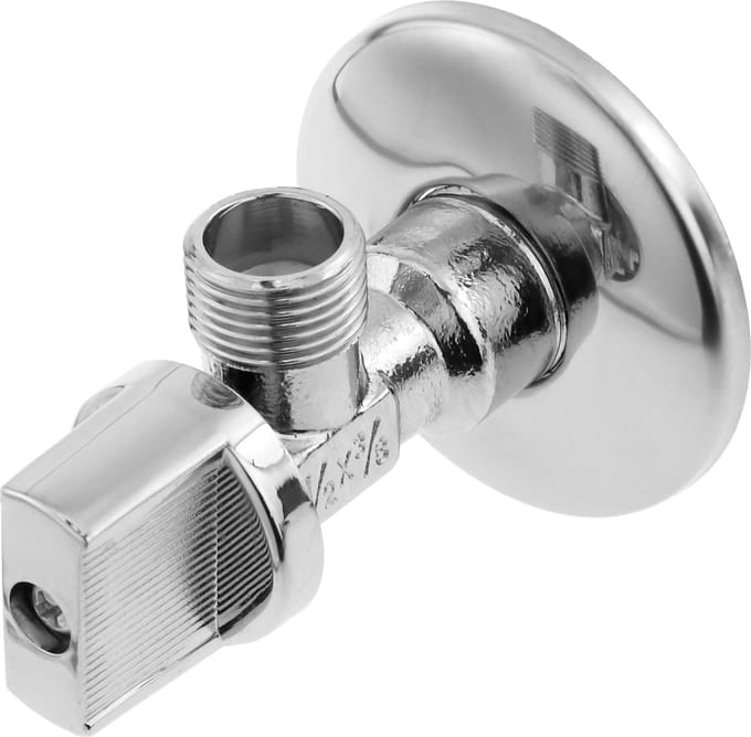 PrimeMatik - 1/2 "-3/8" vierkante antikalk teflon stortbakkraan