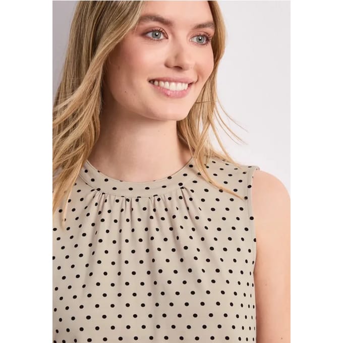 Top met ronde hals en grafische print
