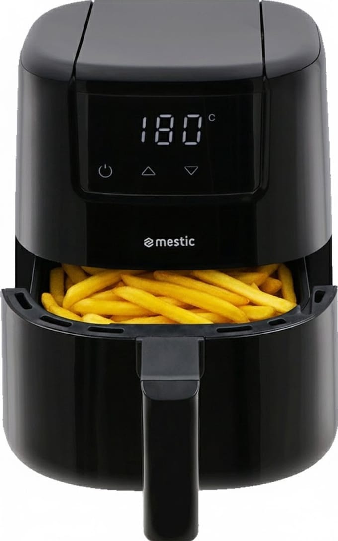 Mestic Heteluchtfriteuse MA-300 – 2L – 900W - Compact - Instelbaar tot 200 °C - Tot 3 Personen