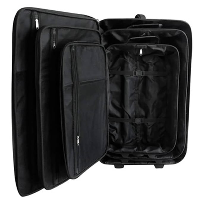 vidaXL - Reisbagage - set - zwart - 5-delig