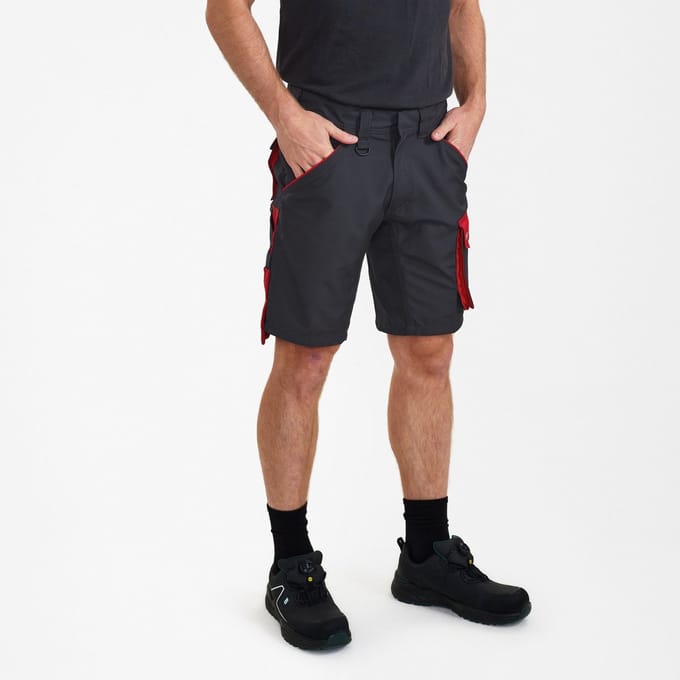 Engel Galaxy shorts 6810-254 - Anthracite Grey / Tomato Red - 52