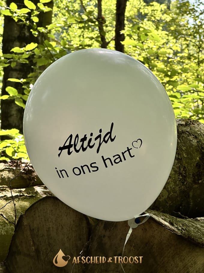 Afscheid & Troost Uitvaartballonnen - Herdenken sterfdag & herinnering - AF-SVB110